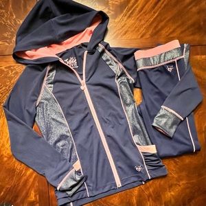 Justice for Girls athletic jacket & leggings (12 pants/14 jacket)